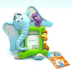 Vtg Perjinkities Dr. Seuss Picture Photo Frame Elephant & Other Creatures